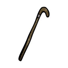 Cartoon Walking Stick N13