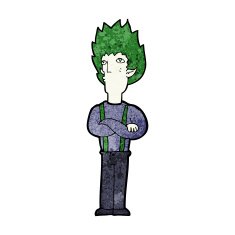 cartoon vampire man N94
