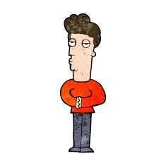 cartoon arrogant man N9