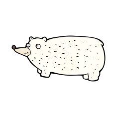 funny cartoon bear N47