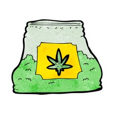 cartoon bag of weed N10
