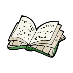 Cartoon Open Book N8