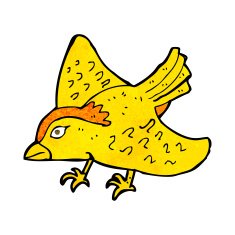 cartoon garden bird N31