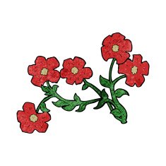 Cartoon Flowers N73