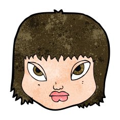 cartoon annoyed face N9
