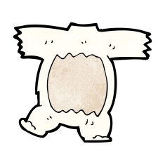 cartoon polar bear body (mix and match cartoons) N2