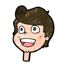 Cartoon Happy Face N45