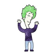 cartoon vampire man N96