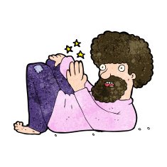 cartoon hippie man N12