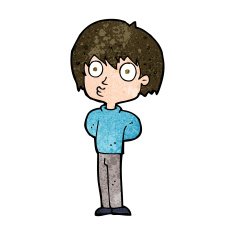cartoon impressed boy N8