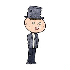 cartoon funny hobo man N8