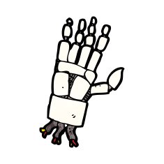 cartoon robot hand N8