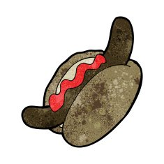 cartoon hotdog N15