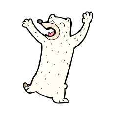 Cartoon Polar Bear N76