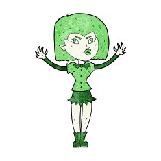 Cartoon Vampire Girl N199