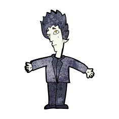 cartoon vampire man N97