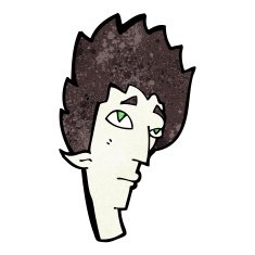 cartoon vampire head N30
