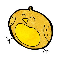 Cartoon Bird N326