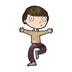 cartoon startled man N41