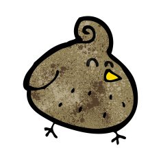Cartoon Bird N327