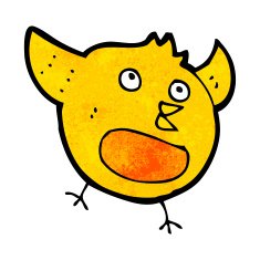cartoon happy bird N31