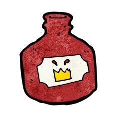 cartoon old bottle N7