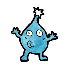 cartoon funny water drop character N3