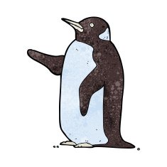 Cartoon penguin N65