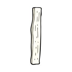 Cartoon Wood Post N10