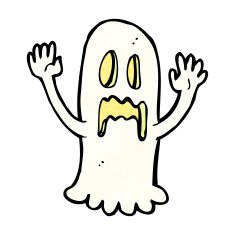 cartoon spooky ghost N84