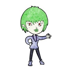 Cartoon Vampire Girl N201