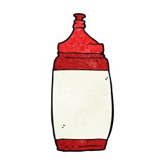Cartoon Water Bottle N74