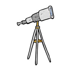 cartoon telescope N15