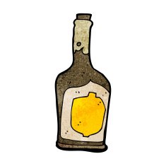 cartoon bottle of rum N9