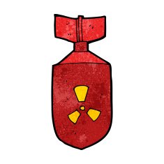 cartoon nuclear bomb N17