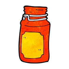 cartoon kitchen jar N8