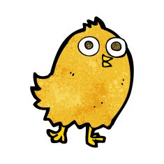 cartoon happy bird N32