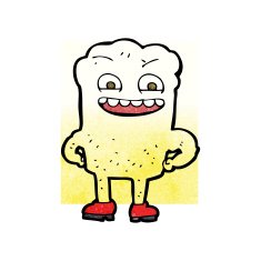 cartoon happy tooth N36