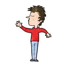 cartoon dismissive man N9