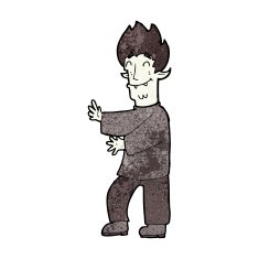 cartoon excited vampire N9