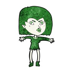 Cartoon Vampire Girl N204