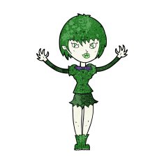Cartoon Vampire Girl N205