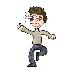 cartoon terrified man with eyes popping out N9