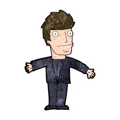 cartoon confused man N57