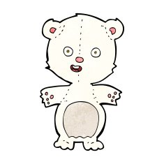 cute polar bear cartoon N10