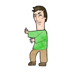 cartoon angry man N92