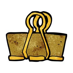 cartoon brass clip N7