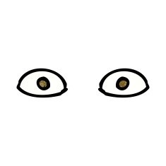 cartoon staring eyes N9
