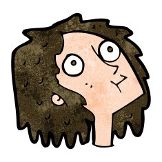 cartoon staring woman N35