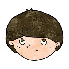 cartoon happy man N409